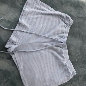 Plus size Baby blue shorts.